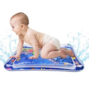 [Hot Item] Inflatable Baby Water Sensor Mat Tummy Time PVC Sensory Development Water Mat