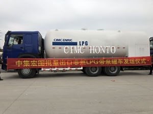 [Hot Item] Cimc Honto 25cbm LPG Bobtail Tanker Pump Refilling Truck Competitive Price