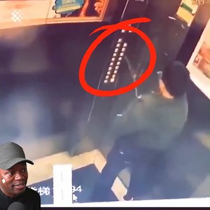 Guy peed onto the elevator buttons and found out it was a bad idea instantly. He's lucky he didn't get electrocuted. | I kant belivit