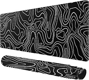 Large Mouse Pad for Desk - Gaming Mouse Pad with Stitched Edges, Anti-Slip Base, Desk Pad for Keyboard and Mouse