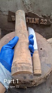 5.7M views · 35K reactions | Cara membuat sarung pisau dari bambu part.1 | BANG syam 22 tutorial | Facebook