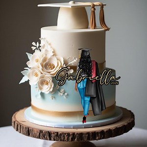 Custom Graduate Cake Topper | Class of 2025 Personalized Graduation Decor | Custom Graduation Cake Decoration | Graduation Party Topper - Etsy