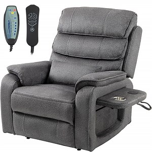 Adults Power Lift and Heat and Massage Recliners with Wireless Charging Device and USB Ports