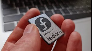 Fedora Linux Sticker Set (Two Emblems) - 35 mm x 25 mm