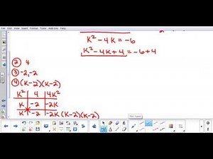 Completing the Square with Negative Square Roots