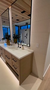 12 reactions | One of the main features in this #Netzero bathroom is the Kohler Anthem digital shower. And, of course, the incredible Desert views and integrated countertop sinks. | AFT Construction | Facebook