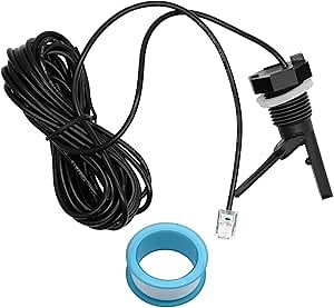 Flow Switch Assembly GLX-FLO-RP with 15-Foot Cable for Hayward Goldline Aquarite Salt Systems, Pool Flow Sensor Suitable for Hayward Salt Cell and Salt Chlorine Generator System