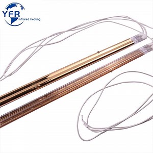 [Hot Item] Infrared Quartz IR Tube Bulb Heating Replacement Element Emitter Heater Lamp with 2600mm 230V 6250W Heraeus 09753874 for Heating