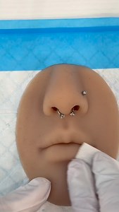 Vertical Labret piercing fake toy #veryicallabretpiercing #asmr #fypシ #piercer #piercing | Mochi Pimple Popper ASMR