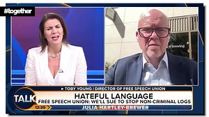 2.1K views · 103 reactions | FREE SPEECH: "If someone is offended by something you say... they can report you to the police and that can be recorded on your police file" Julia Hartley-Brewer on Orwellian 'non-crime hate incidents' | Together Declaration | Facebook