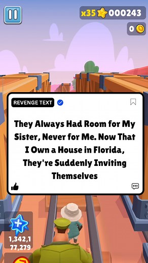 137K views · 1.9K reactions | They Always Had Room for My Sister, Never for Me. Now That I Own a House in Florida, They're Suddenly Inviting Themselves- | Revenge Text | Facebook