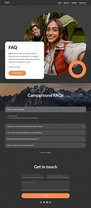 Campground faqs - Html Code Example by Nicepage