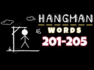 HANGMAN WORDS Two Player Games level 201 202 203 204 205