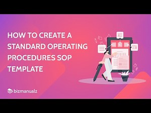 How to Create a Standard Operating Procedures SOP Template
