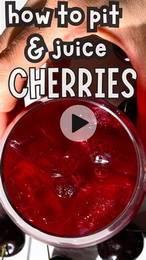 How to make homemade cherry juice using either sweet or tart cherries and one of 5 methods! https://www.alphafoodie.com/how-to-make-cherry-juice/ #cherryjuice #cherries #CherrySeason | AlphaFoodie