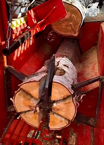 42K views · 95 reactions | This log cutter/splitter machine is so efficient | Crafty School | Facebook