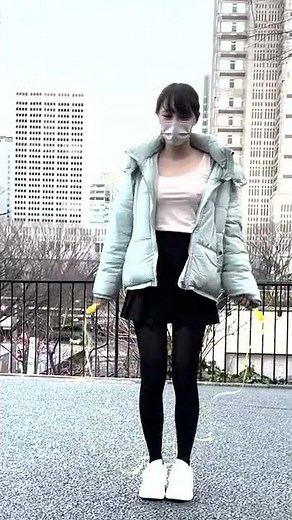 【こういうの好き？】ノーブラで縄跳び【最後ヤバいｗｗ】