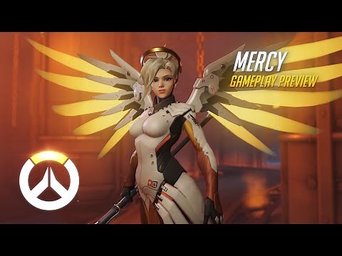 Mercy Gameplay Preview | Overwatch | 1080p HD, 60 FPS
