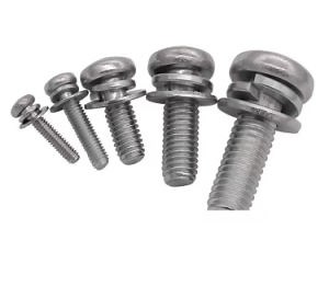 [Hot Item] Cross Recessed Pan Head, Spring Lock Washer and Plain Washer, Screw Assemblies (SEMs) DIN GB ISO JIS Ba ANSI