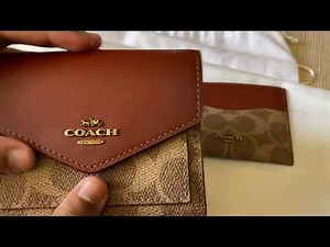 Coach Small Wallet in Colorblock Signature Canvas