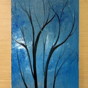 How to Paint with Acrylic Easy / Acrylic Texture Painting | HNK ART