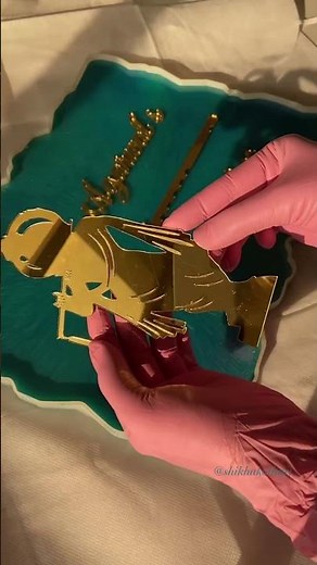 Resin art name plates