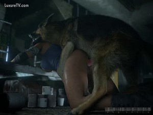 Jill anal with dog