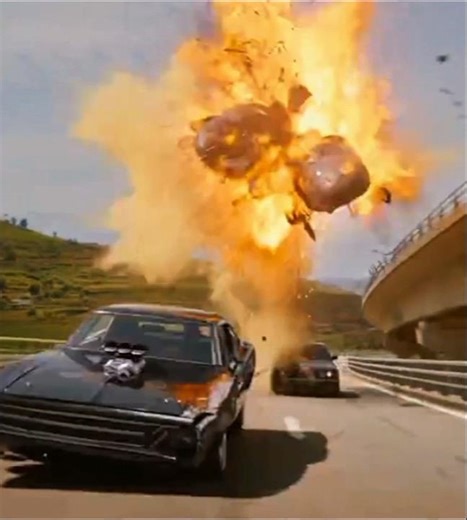 Dominic Toretto Destroys 2 Helicopters 😱 | Fast X Scene #trending #shorts