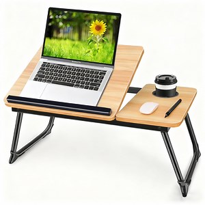 Adjustable Laptop Desk for Bed, Bed Table for Laptops, Laptop Stand for Beds, Lap Desk Foldable Bed Desk for Laptops and Writing, Portable Beds Tray Table with Cup Holder - Walmart.com
