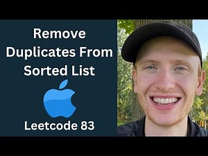 Remove Duplicates from Sorted List - Leetcode 83 - Linked Lists (Python)