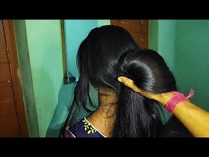 Beautiful Long & Strong Black Long Hair Pulling | Silky & Sinning Long Hair Pulling For Husband |