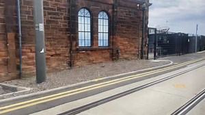 Riding the Edinburgh trams today down through Leith and on to Newhaven . A few big ships docked at Leith including the Fort Victory . https://en.m.wikipedia.org/wiki/RFA_Fort_Victoria | Strange Places in Scotland