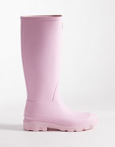 Hunter Downpour Tall gum boots in pink | ASOS