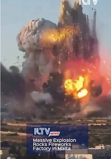 A massive explosion tore through the Ta’ Lourdes fireworks factory in Malta, triggering a chain of smaller detonations that continued for hours. Fortunately, no workers were inside the facility at the time of the blast. Authorities said three civilians suffered minor injuries as emergency crews responded to the scene.