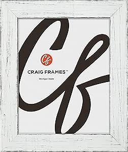 Craig Frames Jasper, 26x34 Picture Frame, Rustic Farmhouse White