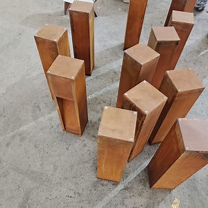 [Hot Item] LED Path Light Rust Outdoor Lighting Streetlife Corten Steel Bright Bollards