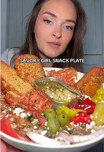 Savory Girl Snack Plate: Easy Girl Dinner for Minimal Shopping