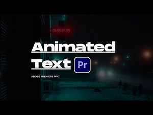 Create Animated TEXT in Premiere Pro | Tutorial