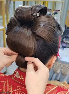 32K views · 1.6K reactions | Classic hairstyle for the bride | Hair Show | Facebook
