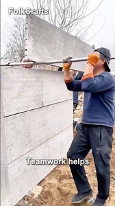 How Workers Install Concrete Panel Fences 🤔