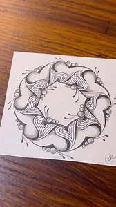 84K views · 997 reactions | Zentangle Pattern -PUSSEL | Drawing Tutorial For Beginners #zentangle #doodle #Zendoodle #art #zenart #mindfulart #trending #viral #painting #easyart | Easy Art | Facebook