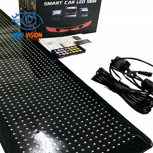 [Hot Item] Flexible LED Car Sign Truck Display Devil Eyes Car Rear Window LED Display Programmable LED Matrix Panel for Advertising