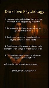 Dark love Psychology facts Explained.