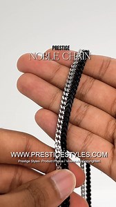 7 comments |  The Noble Chain – Black & Silver Two Finishes. One...