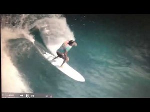 Joel Fitz, surfing his Cosmic Twin at perfect Temples, Bali