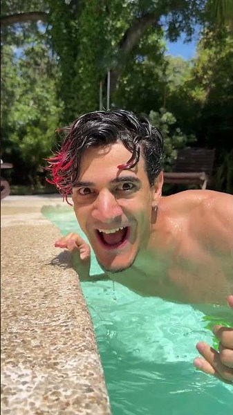 POV: YOUR FRIEND IS COLD IN THE POOL...