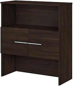 Bush Business Furniture Office 500 36W Bookcase Hutch, Black Walnut