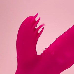 EdenFantasys Flickering Dual Thruster – Thrusting Rabbit Dildo Vibrator, G-Spot & Clitoral Stimulator, Rotating Beads, Waterproof Silicone Adult Sex Toy for Women