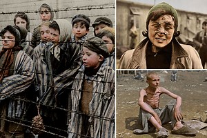 Chilling colourised pics capture Auschwitz horrors that revealed true evil of Hitler's regime - 75years after liberation