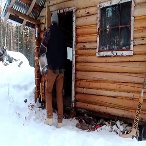 -34F At My Remote Off Grid Log Cabin In The Wilderness | James Libang
